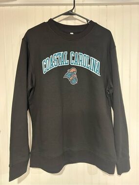 Fanatics Unisex Coastal Carolina Black Crewneck Sweatshirt